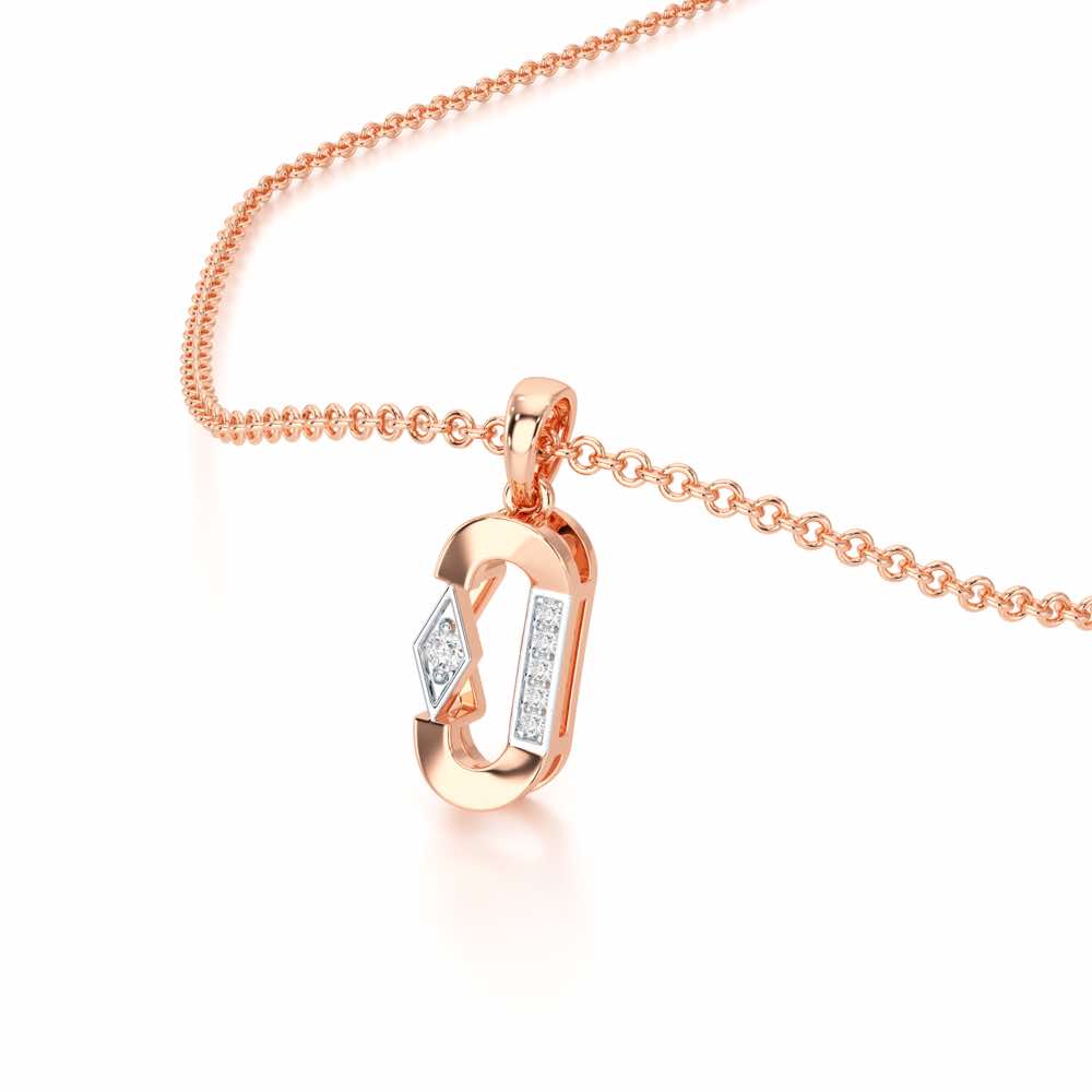 Silver Whisper Silver Pendant - Rose Gold - Image 2