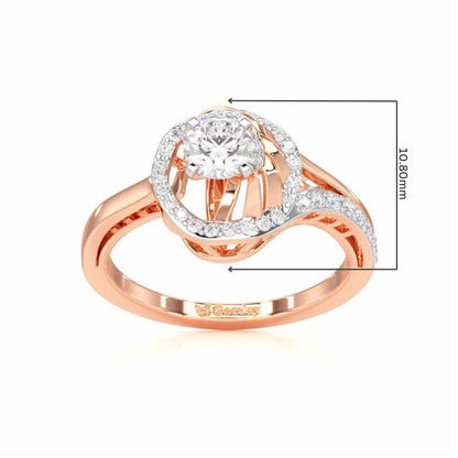 Imperial Glow Solitaire Ring - Rose Gold - Image 5