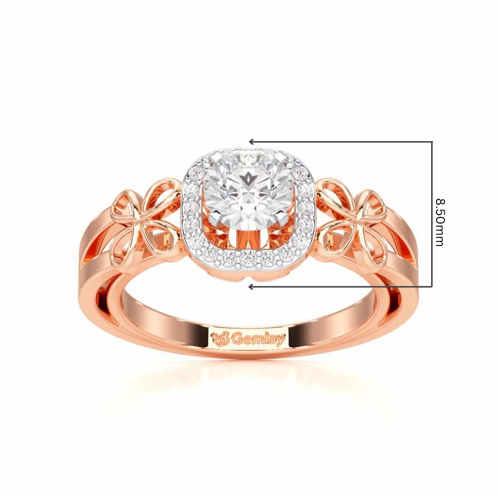 Splendour Mirage Solitaire Ring - Rose Gold - Image 5
