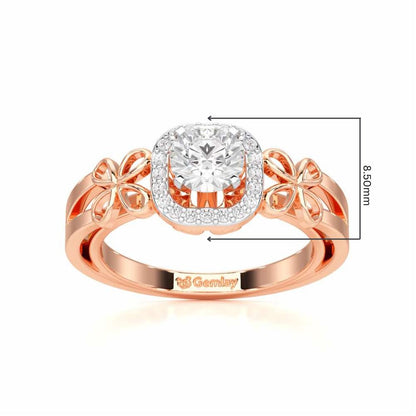 Splendour Mirage Solitaire Ring - Rose Gold - Image 5