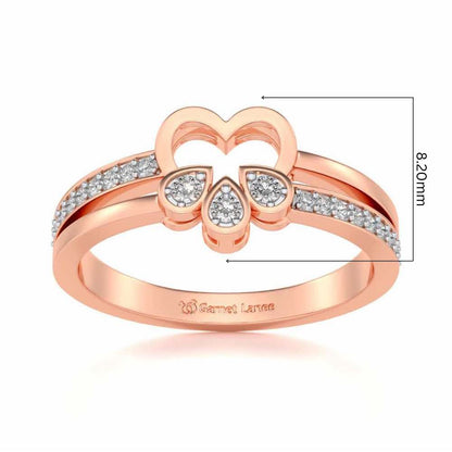 Incompletely Complete Silver Ring - Rose Gold - Image 5