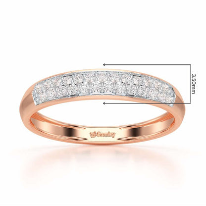 Genesis Elegance Silver Ring - Rose Gold - Image 2