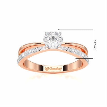 Aceede Solitaire Ring - Rose Gold - Image 5