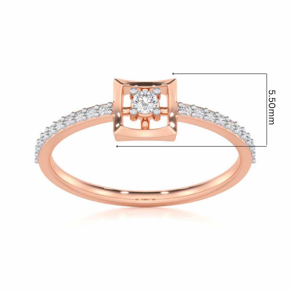 Regal Eherea Silver Ring - Rose Gold - Image 5