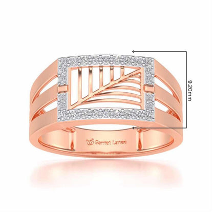 Prestige Silver Ring For Men - Rose Gold - Image 5