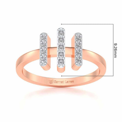 Ekanta Silver Ring - Rose Gold - Image 5