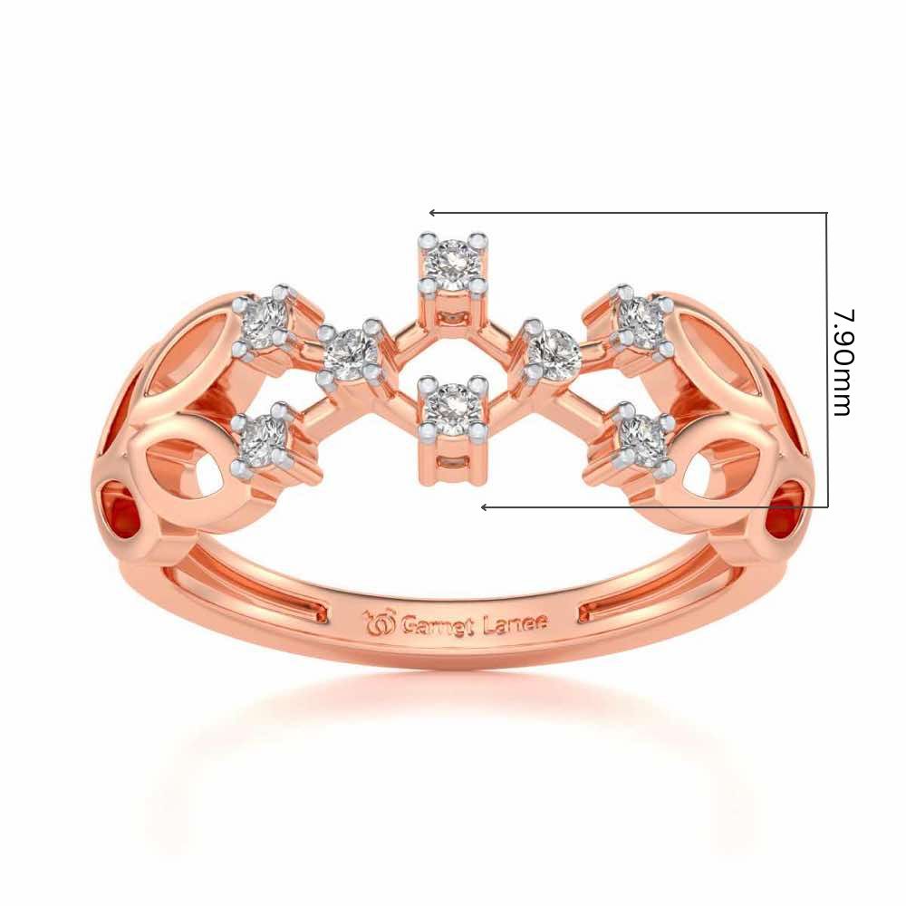 Magic Constellation Silver Ring - Rose Gold - Image 5