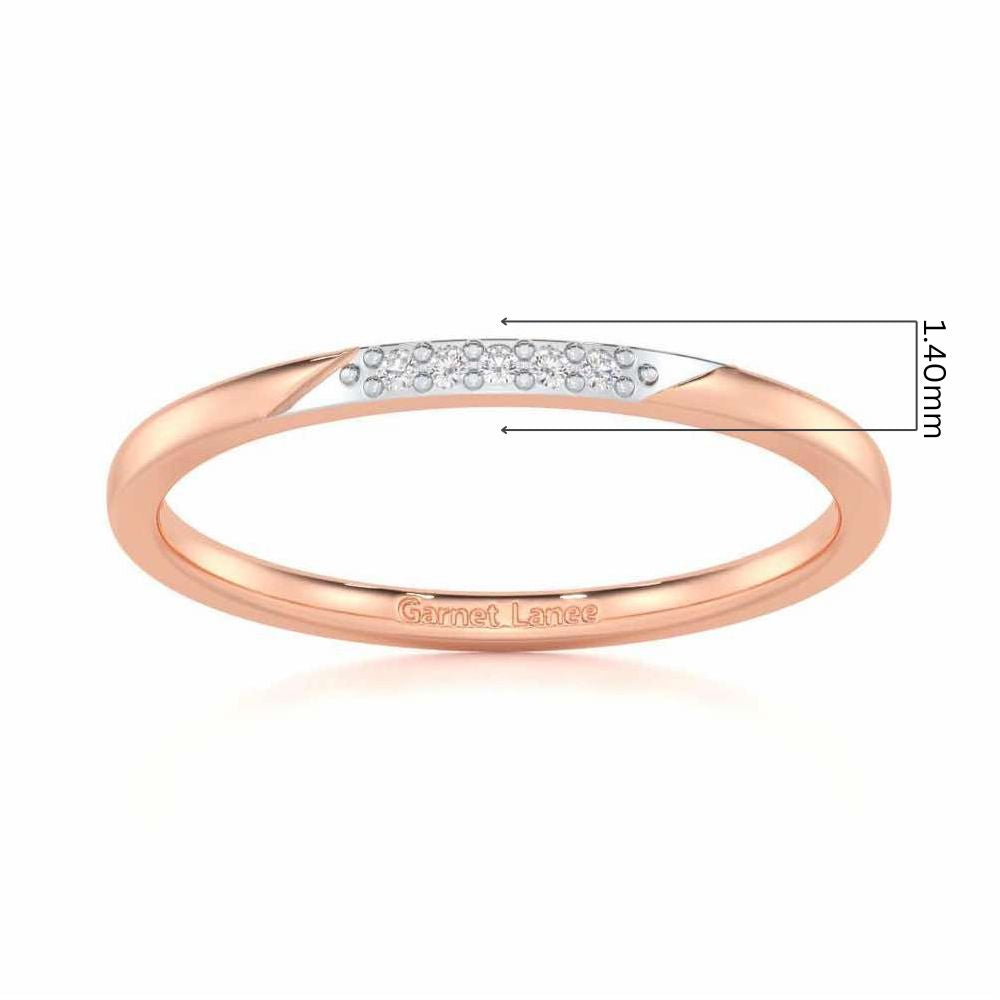 Enigmatic Luster Silver Ring - Rose Gold - Image 5