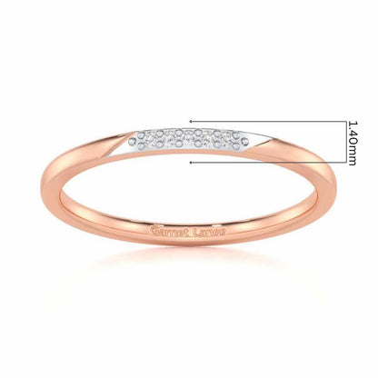 Enigmatic Luster Silver Ring - Rose Gold - Image 5