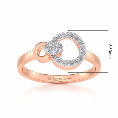 Amaya Silver Ring - Rose Gold - Image 5