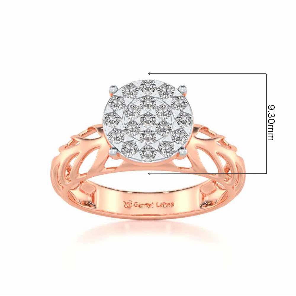 Enshine Silver Ring - Rose Gold - Image 5