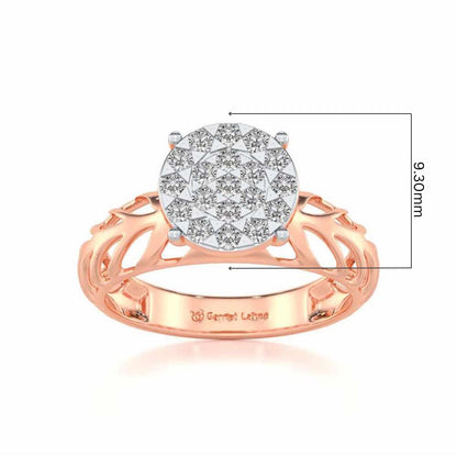 Enshine Silver Ring - Rose Gold - Image 5