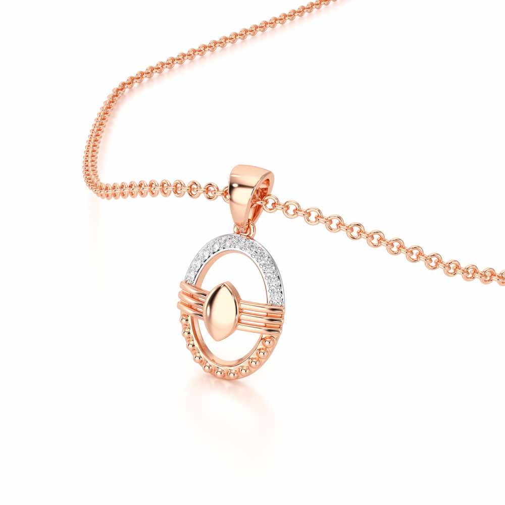 Trinetradhari Silver Pendant - Rose Gold - Image 2