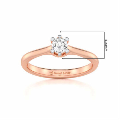 Luminary Emblem Women Solitaire Ring - Rose Gold - Image 5
