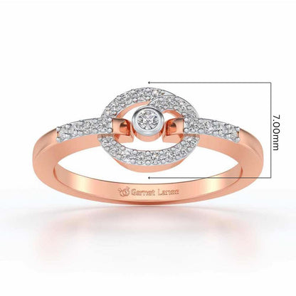 Arna Silver Ring - Rose Gold - Image 5