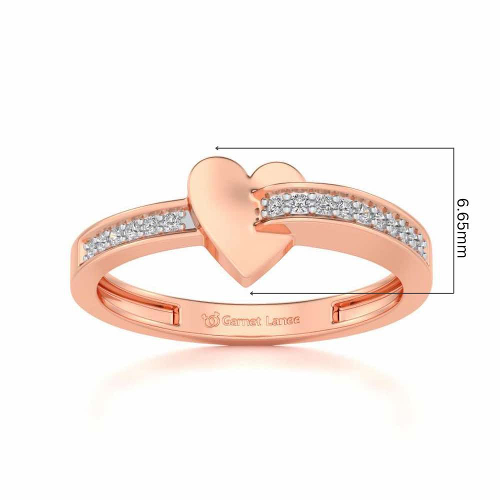 Grab My Heart Ring - Rose Gold - Image 5