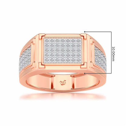 Confidence Silver Ring For Men - Rose Gold - Image 5