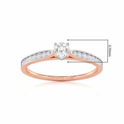 Prime Essence Women Solitaire Ring - Rose Gold - Image 5