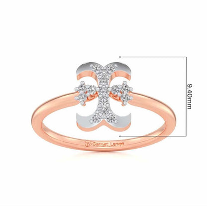 Royal I Silver Ring - Rose Gold - Image 5