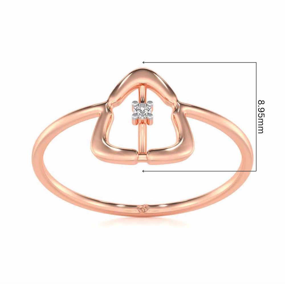 Fame Silver Ring - Rose Gold - Image 5