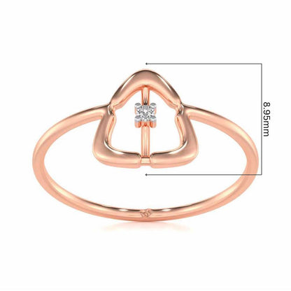 Fame Silver Ring - Rose Gold - Image 5
