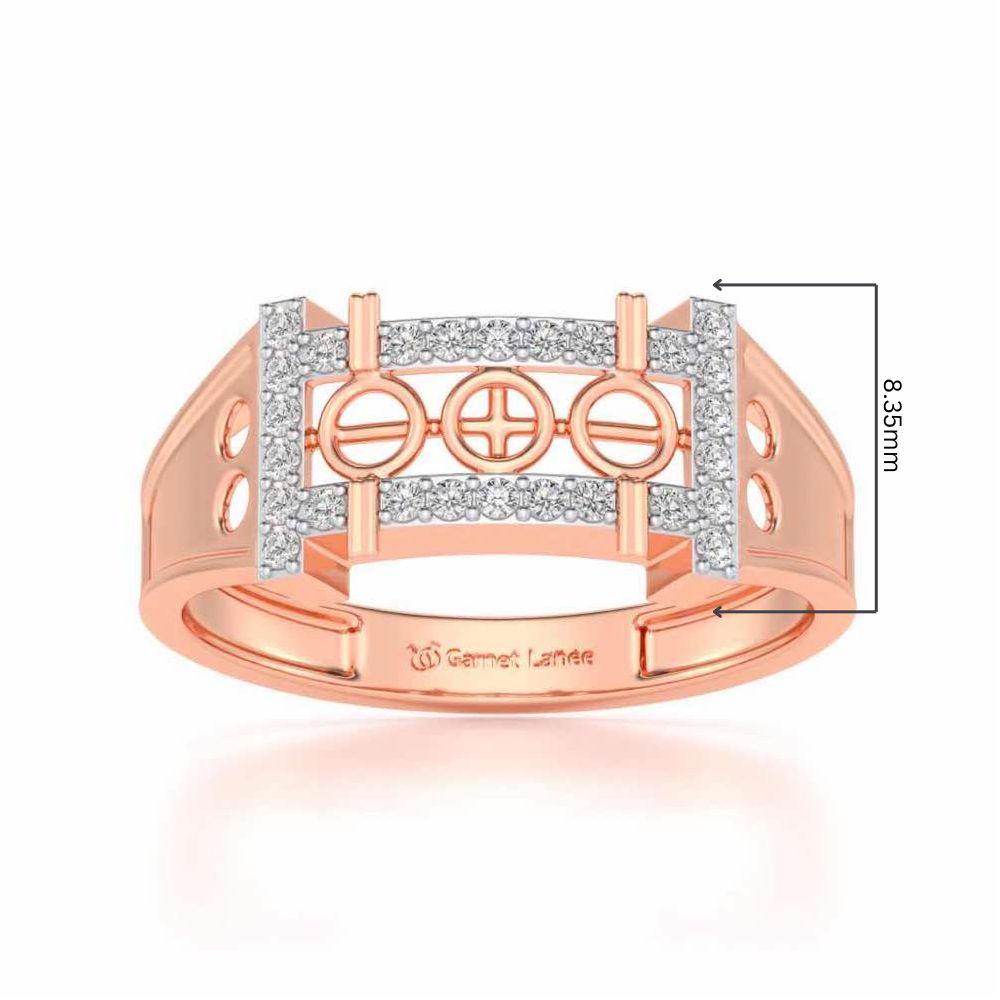 Holy Silver Ring For Men - Rose Gold - Image 5