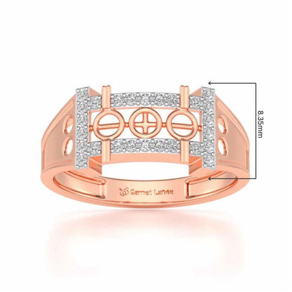 Holy Silver Ring For Men - Rose Gold - Image 5