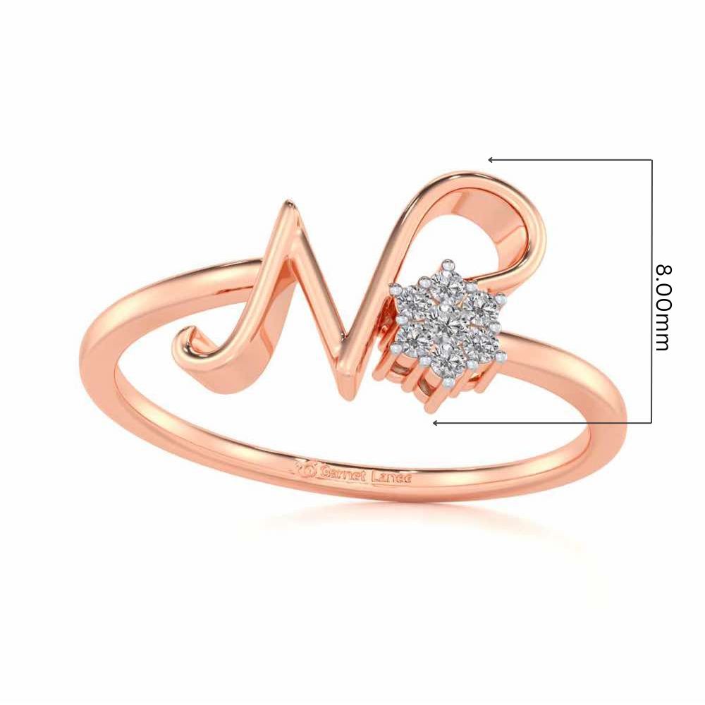 Flora N Silver Ring - Rose Gold - Image 5