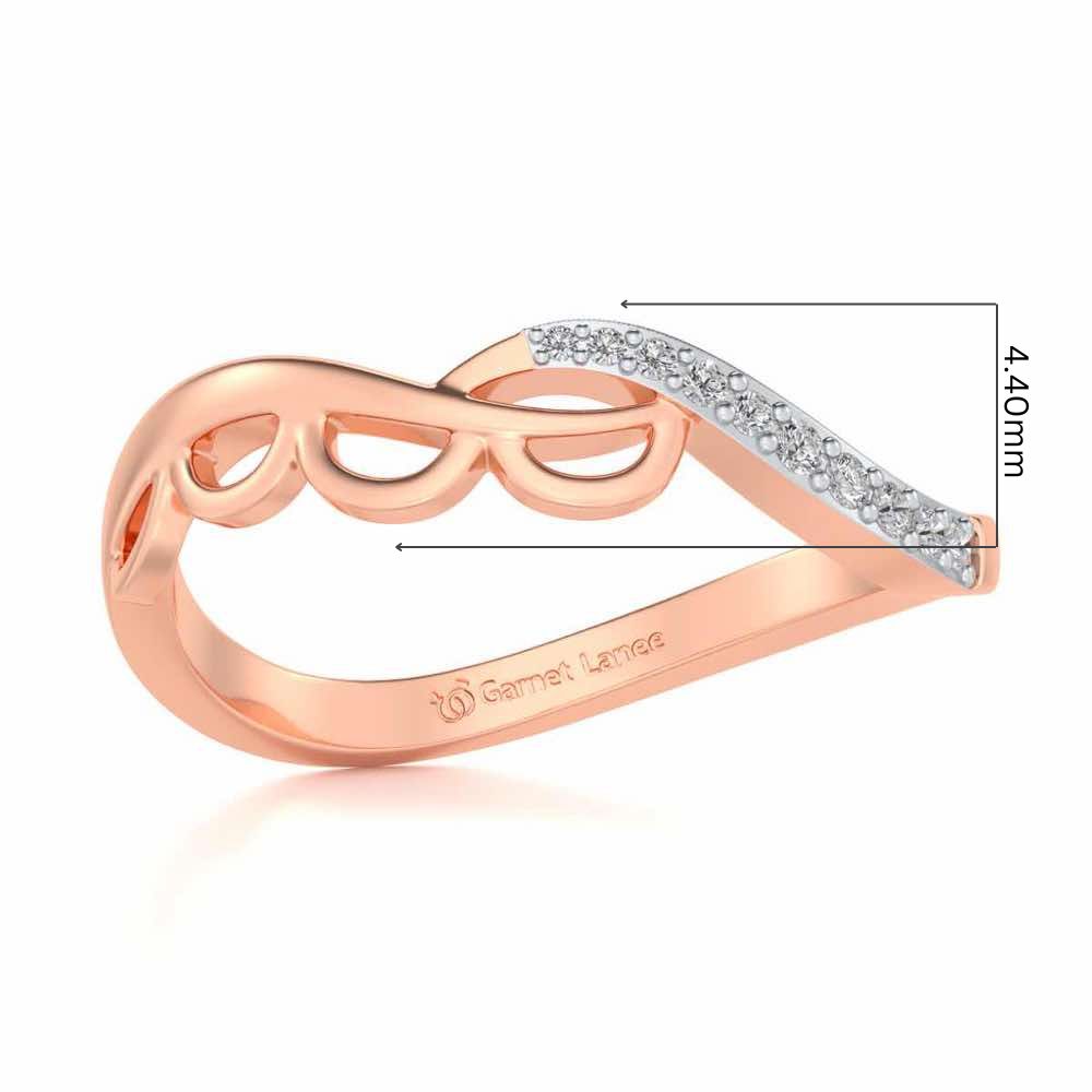 Tinal Silver Ring - Rose Gold - Image 5