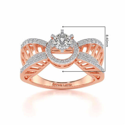 Dravya Solitaire Ring - Rose Gold - Image 5