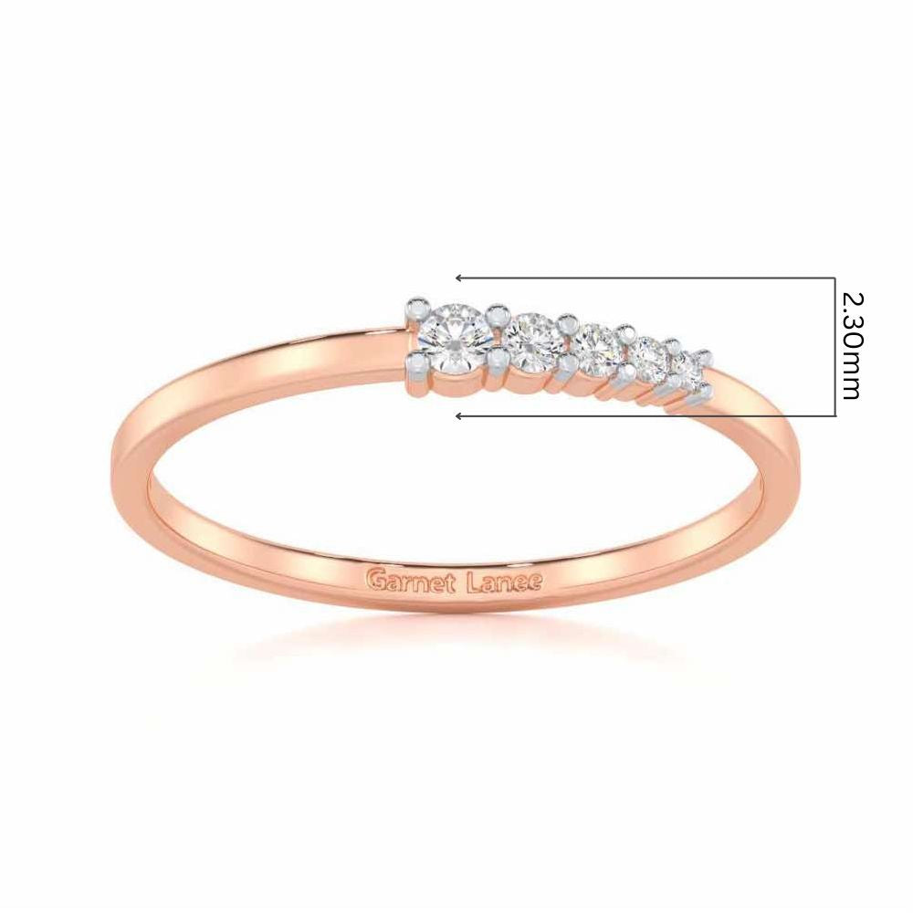 Ethereal Essence Silver Ring - Rose Gold - Image 5