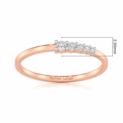 Ethereal Essence Silver Ring - Rose Gold - Image 5