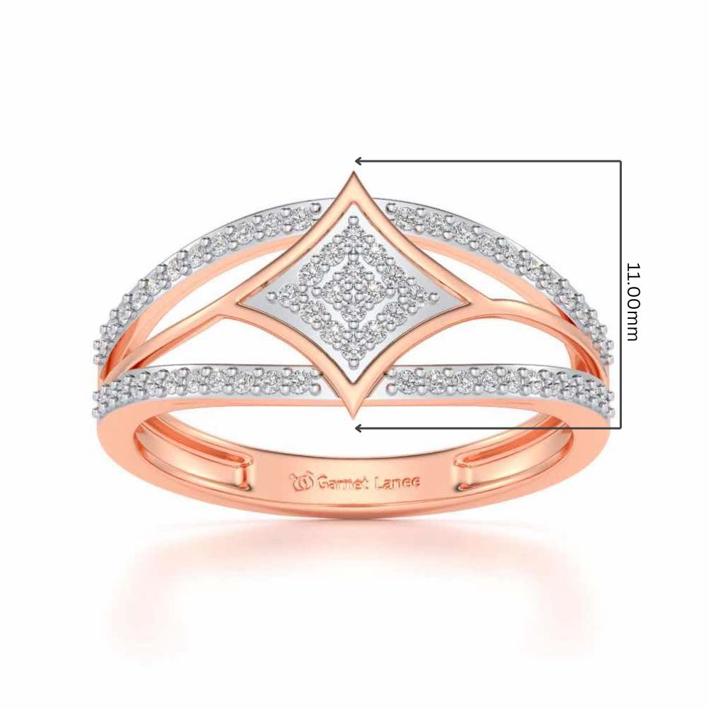 Divine Shine Silver Ring For Men - Rose Gold - Image 5