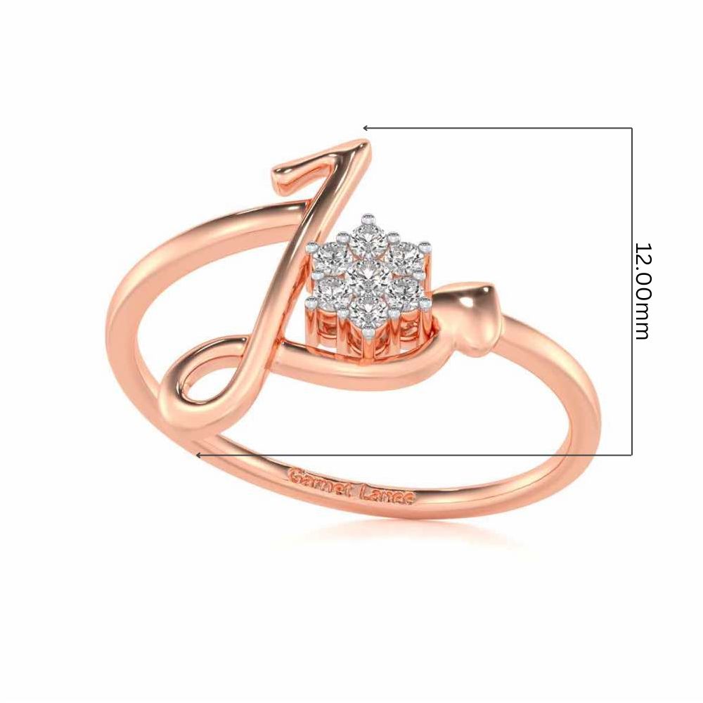 Bloom L Silver Ring - Rose Gold - Image 5