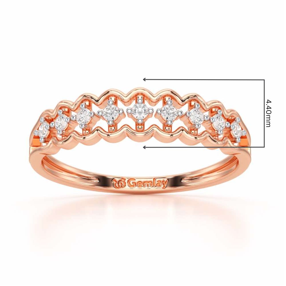 Unbounded Silver Ring - Rose Gold - Image 2