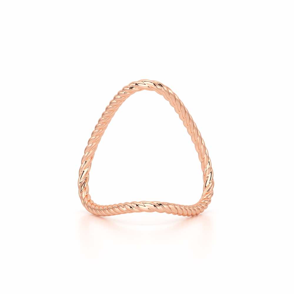 Esme Armlet Silver Ring - Rose Gold - Image 2