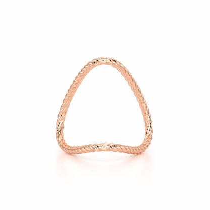 Esme Armlet Silver Ring - Rose Gold - Image 2