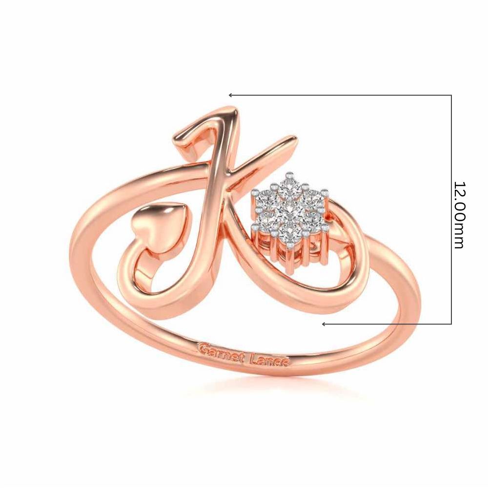 Amsome K Silver Ring - Rose Gold - Image 5