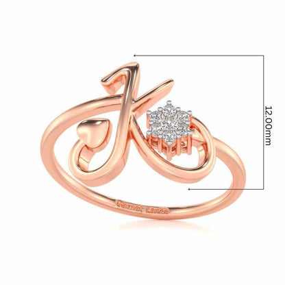 Amsome K Silver Ring - Rose Gold - Image 5