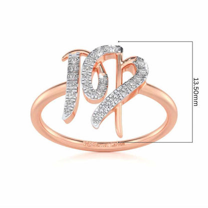 Shrewd Scorpio Silver Ring - Rose Gold - Image 5