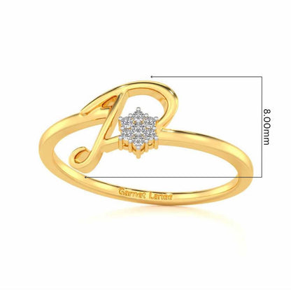 Flora D Silver Ring - Rose Gold - Image 5