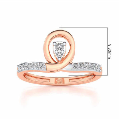 Bhavini Silver Ring - Rose Gold - Image 5