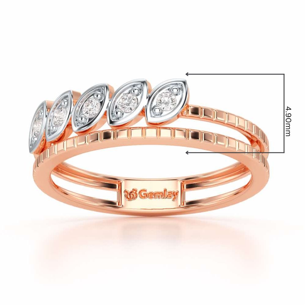 Lord Charm Silver Ring - Rose Gold - Image 2