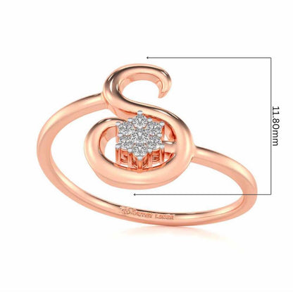 Flora S Silver Ring - Rose Gold - Image 5