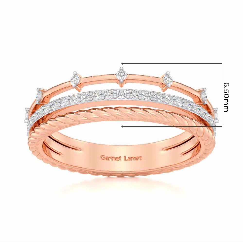 La-vish Silver Ring - Rose Gold - Image 5
