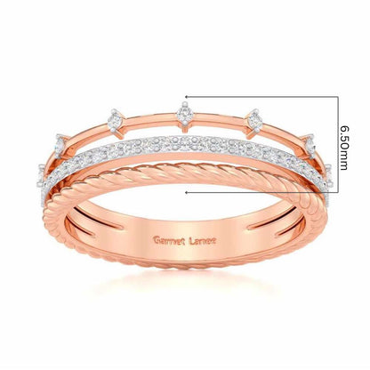 La-vish Silver Ring - Rose Gold - Image 5