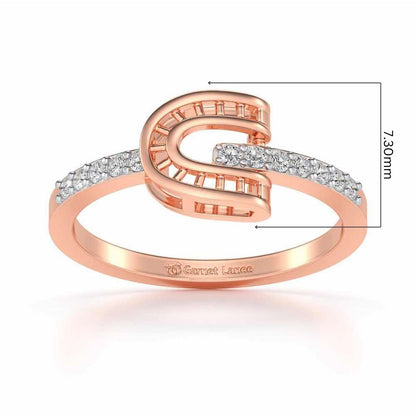 Adveta Silver Ring - Rose Gold - Image 5