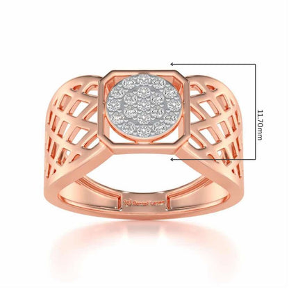 Assemble Silver Ring For Men - Rose Gold - Image 5