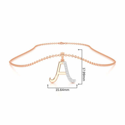 A-Luke Silver Pendant - Rose Gold - Image 4