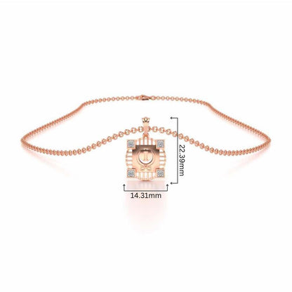 Navi Silver Pendant - Rose Gold - Image 4